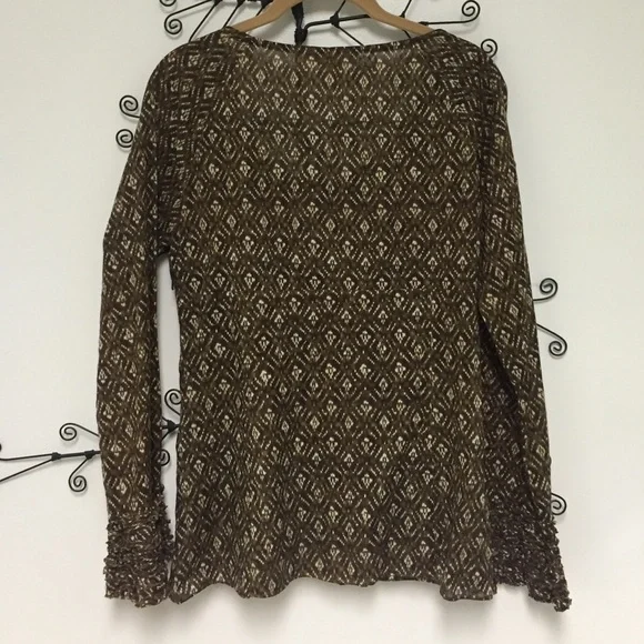 Michael Kors Peasant-style Blouse Size 10 - Picture 3 of 5
